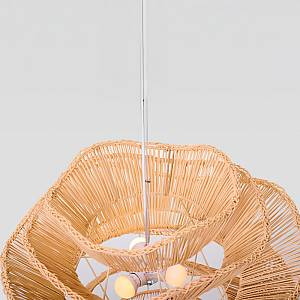 AURORA ΦΩΤΙΣΤΙΚΟ ΟΡΟΦΗΣ 61x47cm RATTAN ΛΕΥΚΟ