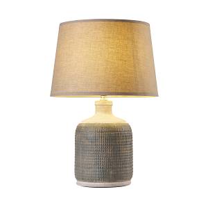 TLC 6357 ΕΠΙΤΡΑΠΕΖΙΑ ΛΑΜΠΑ ΚΕΡΑΜΙΚΗ ΒΑΣΗ ΑΝΑΓΛΥΦΗ  ΑΜΠΑΖΟΥΡ ΓΚΡΙ 1XE27