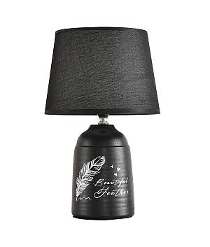 TLC 6033 ΠΟΡΤΑΤΙΦ ΚΕΡΑΜΙΚΟ ΜΑΥΡΟ ΜΕ ΦΥΛΛΟ ΑΜΠΑΖΟΥΡ ΜΑΥΡΟ 1ΧΕ27