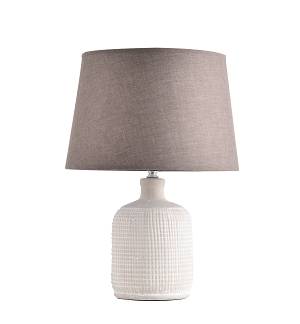 TLC 6354 ΕΠΙΤΡΑΠΕΖΙΑ ΛΑΜΠΑ ΚΕΡΑΜΙΚΗ ΒΑΣΗ ΑΝΑΓΛΥΦΗ ΜΕ ΑΜΠΑΖΟΥΡ ΓΚΡΙ 1ΧΕ27