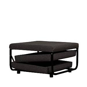 FOLD ΠΟΥΦ ΚΡΕΒΑΤΙ ΑΝΑΔΙΠΛΟΜΕΝΟ ΓΚΡΙ ΣΚΟΥΡΟ 26-861 70x72x43