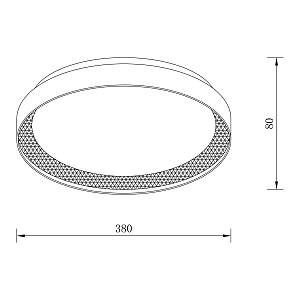 ΦΩΤΙΣΤΙΚΟ ΟΡΟΦΗΣ LED - ΠΛΑΦΟΝΙΕΡΑ LUCIA-400-GD