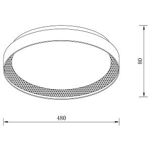 ΦΩΤΙΣΤΙΚΟ ΟΡΟΦΗΣ LED - ΠΛΑΦΟΝΙΕΡΑ LUCIA-500-GD