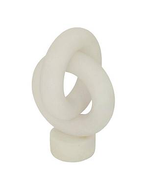 Διακοσμητικό κόμπος λευκός 21x30,5 cm