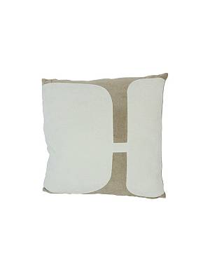 Μαξιλάρι λευκό με σχ.εκρού 45Χ45