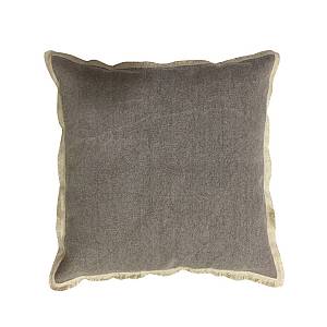 LIBELL 2 ΔΙΑΚΟΣΜΗΤΙΚΟ ΜΑΞΙΛΑΡΙ 45x45cm ΥΦΑΣΜΑ ΓΚΡΙ ΜΠΕΖ