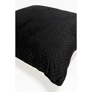 DIAGONAL ΔΙΑΚΟΣΜΗΤΙΚΟ ΜΑΞΙΛΑΡΙ 45x45cm ΒΕΛΟΥΔΟ ΜΑΥΡΟ