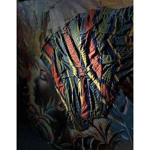 JUNGLE LADY ΠΙΝΑΚΑΣ ΔΙΑΚΟΣΜΗΣΗΣ 80x80x4cm ΚΑΜΒΑΣ ΠΟΛΥΧΡΩΜΟ ΞΥΛΟ