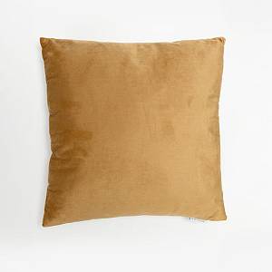 PEONY ΔΙΑΚΟΣΜΗΤΙΚΟ ΜΑΞΙΛΑΡΙ 45x45cm ΒΕΛΟΥΔΟ ΜΕΛΙ ΚΑΦΕ