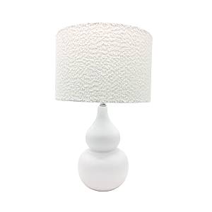 CLOQUE ΦΩΤΙΣΤΙΚΟ ΕΠΙΤΡΑΠΕΖΙΟ 15x15x45cm ΚΕΡΑΜΙΚΟ ΛΕΥΚΟ ΥΦΑΣΜΑ ΛΕΥΚΟ