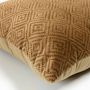 HOMBURG A ΔΙΑΚΟΣΜΗΤΙΚΟ ΜΑΞΙΛΑΡΙ 50x50cm ΒΑΜΒΑΚΙ ΧΡΥΣΟ ΒΕΛΟΥΔΟ