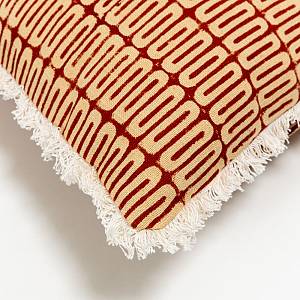 FIRED BRICK A ΔΙΑΚΟΣΜΗΤΙΚΟ ΜΑΞΙΛΑΡΙ 50x50cm ΒΑΜΒΑΚΙ ΚΕΡΑΜΙΔΙ ΜΠΕΖ ΒΙΣΚΟΖΗ