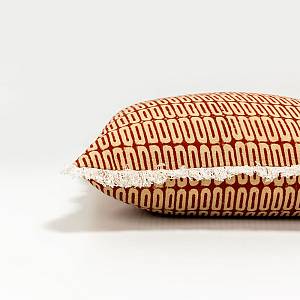 FIRED BRICK A ΔΙΑΚΟΣΜΗΤΙΚΟ ΜΑΞΙΛΑΡΙ 50x50cm ΒΑΜΒΑΚΙ ΚΕΡΑΜΙΔΙ ΜΠΕΖ ΒΙΣΚΟΖΗ