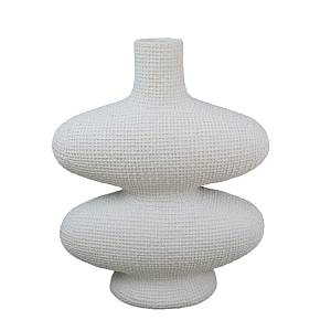 RANDI ΒΑΖΟ 32x15x39cm POLYRESIN ΛΕΥΚΟ