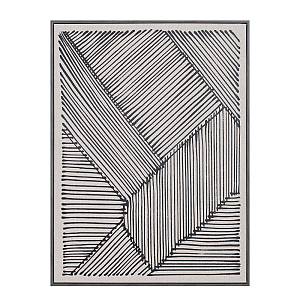 STAY TRUE ΠΙΝΑΚΑΣ ΔΙΑΚΟΣΜΗΣΗΣ 60x80x4cm ΔΕΡΜΑ ΛΕΥΚΟ ΜΑΥΡΟ ΞΥΛΟ ΜΑΥΡΟ
