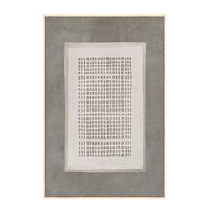 COSMIC GRID ΠΙΝΑΚΑΣ ΔΙΑΚΟΣΜΗΤΙΚΟΣ ΜΕ ΚΟΡΝΙΖΑ 80x120x4cm ΚΑΜΒΑΣ ΓΚΡΙ ΣΚΟΥΡΟ ΜΠΕΖ ΞΥΛΟ