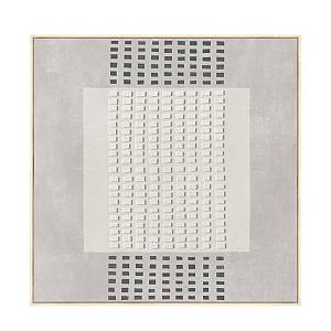 FRAMED DREAM ΠΙΝΑΚΑΣ ΔΙΑΚΟΣΜΗΤΙΚΟΣ ΜΕ ΚΟΡΝΙΖΑ 80x80x4cm ΚΑΜΒΑΣ ΓΚΡΙ ΑΝΟΙΧΤΟ ΜΠΕΖ ΞΥΛΟ