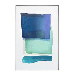 MOTIF MAR B ΠΙΝΑΚΑΣ ΔΙΑΚΟΣΜΗΤΙΚΟΣ ΜΕ ΚΟΡΝΙΖΑ 80x120x4cm ΚΑΜΒΑΣ ΠΟΛΥΧΡΩΜΟ ΞΥΛΟ ΑΣΠΡΟ