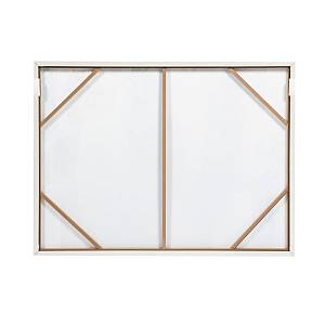 MINT AIR ΠΙΝΑΚΑΣ ΔΙΑΚΟΣΜΗΤΙΚΟΣ ΜΕ ΚΟΡΝΙΖΑ 90x120x4cm ΚΑΜΒΑΣ ΠΟΛΥΧΡΩΜΟ ΞΥΛΟ ΑΣΠΡΟ