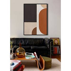 VARME A ΠΙΝΑΚΑΣ ΔΙΑΚΟΣΜΗΤΙΚΟΣ ΜΕ ΚΟΡΝΙΖΑ 60x80x4cm ΚΑΜΒΑΣ ΠΟΛΥΧΡΩΜΟ ΞΥΛΟ ΜΑΥΡΟ