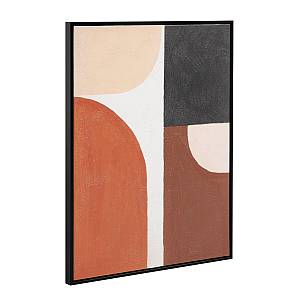 VARME B ΠΙΝΑΚΑΣ ΔΙΑΚΟΣΜΗΤΙΚΟΣ ΜΕ ΚΟΡΝΙΖΑ 60x80x4cm ΚΑΜΒΑΣ ΠΟΛΥΧΡΩΜΟ ΞΥΛΟ ΜΑΥΡΟ