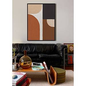 VARME B ΠΙΝΑΚΑΣ ΔΙΑΚΟΣΜΗΤΙΚΟΣ ΜΕ ΚΟΡΝΙΖΑ 60x80x4cm ΚΑΜΒΑΣ ΠΟΛΥΧΡΩΜΟ ΞΥΛΟ ΜΑΥΡΟ