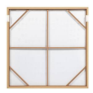 SIMPLICIT ΠΙΝΑΚΑΣ ΔΙΑΚΟΣΜΗΤΙΚΟΣ ΜΕ ΚΟΡΝΙΖΑ 100x100x4cm ΚΑΜΒΑΣ ΜΠΕΖ ΚΑΦΕ ΞΥΛΟ ΦΥΣΙΚΟ