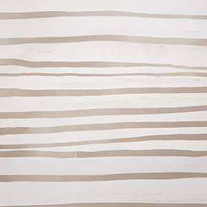 RAYA B ΠΙΝΑΚΑΣ ΔΙΑΚΟΣΜΗΤΙΚΟΣ ΜΕ ΚΟΡΝΙΖΑ 100x100x4cm ΚΑΜΒΑΣ ΜΠΕΖ ΚΑΦΕ ΞΥΛΟ ΦΥΣΙΚΟ