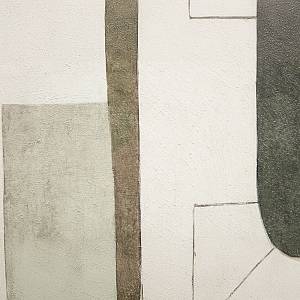 LINEAR ΠΙΝΑΚΑΣ ΔΙΑΚΟΣΜΗΤΙΚΟΣ ΜΕ ΚΟΡΝΙΖΑ 90x120x4cm ΚΑΜΒΑΣ ΜΠΕΖ ΓΚΡΙ ΜΑΥΡΟ ΞΥΛΟ ΦΥΣΙΚΟ