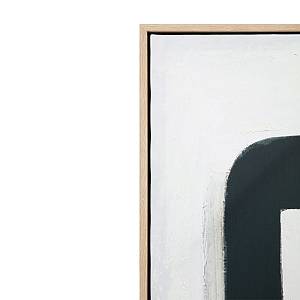 DEL SIL ΠΙΝΑΚΑΣ ΔΙΑΚΟΣΜΗΤΙΚΟΣ ΜΕ ΚΟΡΝΙΖΑ 80x120x4cm ΚΑΜΒΑΣ ΜΑΥΡΟ ΓΚΡΙ ΜΠΕΖ ΞΥΛΟ ΦΥΣΙΚΟ