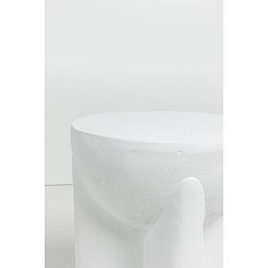LITHOS HANDLE SIDE TABLE ΛΕΥΚΟ 36.5x36.5x46.5cm