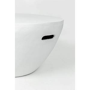 LITHOS CENTRAL COFFEE TABLE ΛΕΥΚΟ 68x68x36cm