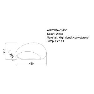 AURORA - Φωτιστικό Οροφής Wabi Sabi
