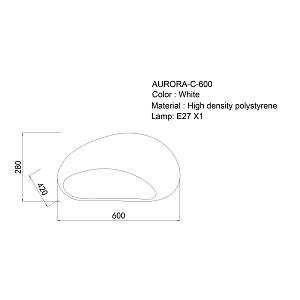 AURORA - Φωτιστικό Οροφής Wabi Sabi