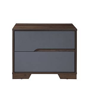 GROOVES ΚΟΜΟΔΙΝΟ 2ΣΥΡΤΑΡΙΑ ΚΑΡΥΔΙ ΓΚΡΙ 60x45x47cm