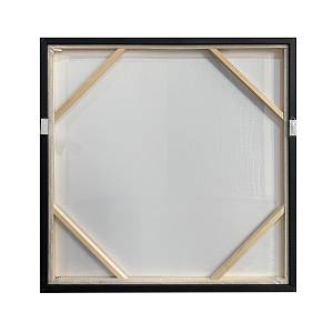 PLIS ΠΙΝΑΚΑΣ ΔΙΑΚΟΣΜΗΣΗΣ 80x80x4cm ΚΑΜΒΑΣ ΜΠΕΖ ΚΑΦΕ ΣΚΟΥΡΟ ΞΥΛΟ