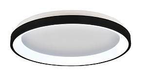 Inlight Πλαφονιέρα οροφής LED 28W 3CCT από μαύρο μέταλλο και ακρυλικό D:40x5cm (42044-C-Black)