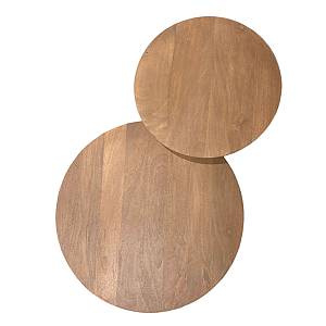 VERTEX COFFEE TABLE ΦΥΣΙΚΟ 70x70x45cm