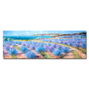 ADL012 - Πίνακας θάμνοι σε αποχρώσεις του μπλε