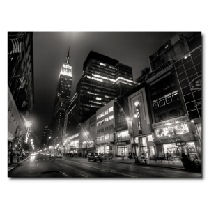 ADL023 - Πίνακας Times Square ασπρόμαυρη
