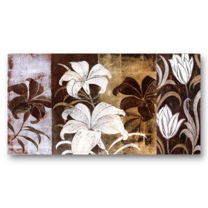 M290 - Πίνακας λουλούδια σε γήινες αποχρώσεις