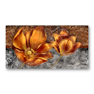 M293 - Πίνακας πορτοκαλί λουλούδια
