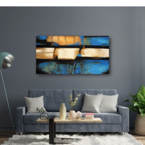 M424 - Πίνακας αποχρώσεις σε μπλε και κίτρινο