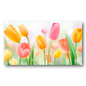 M597 - Πίνακας λουλούδια με όμορφα χρώματα