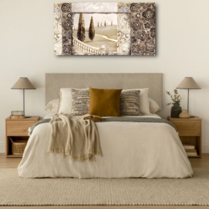 M626 - Πίνακας τοπίο σε αφηρημένο πλαίσιο