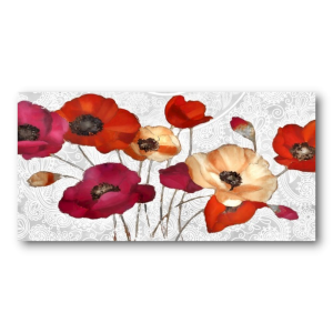 M710 - Πίνακας λουλούδια σε αποχρώσεις του κόκκινου