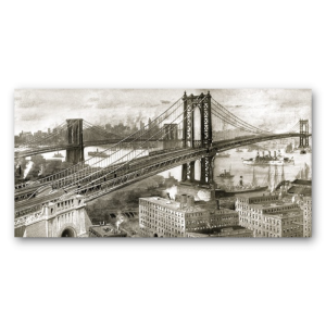 M759 - Πίνακας Γέφυρα του Μανχάταν σέπια