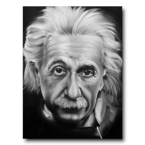 M865 - Πίνακας Άλμπερτ Αϊνστάιν κάθετη ζωγραφική