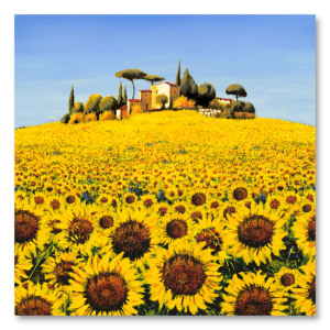 M022 - Πίνακας αγρός με ηλίανθους