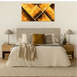 M059 - Πίνακας πλαίσια σε καφέ και χρυσό